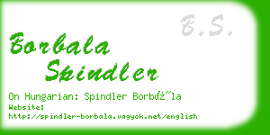 borbala spindler business card